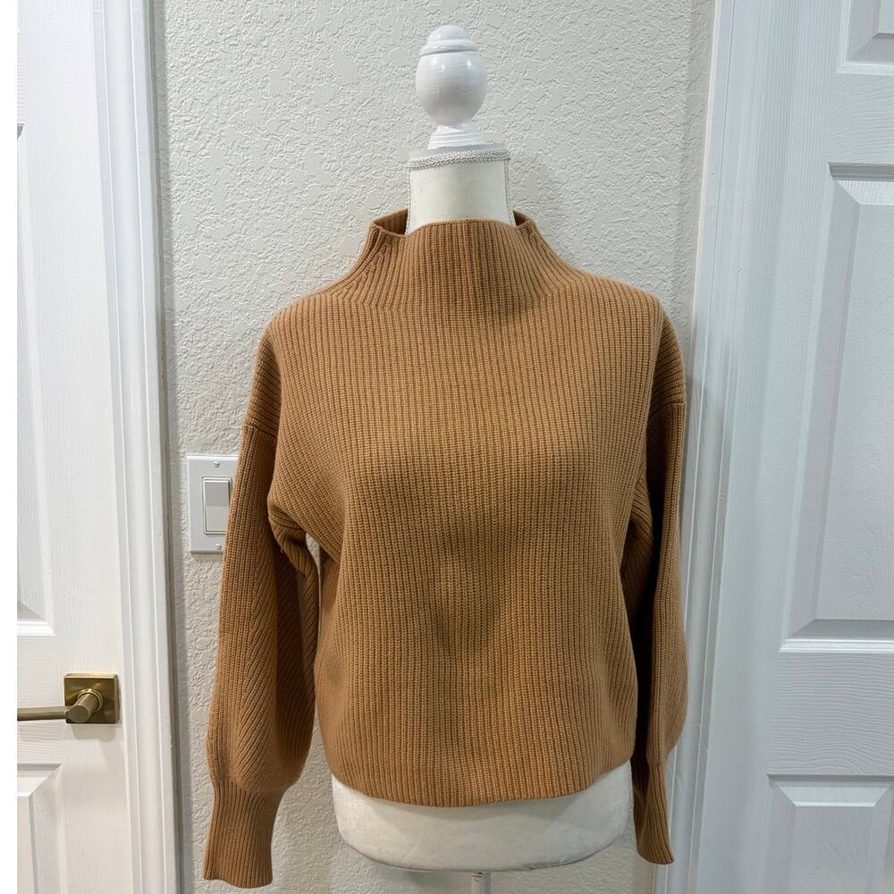 A.L.C. Helena Mock Neck Lambs Wool Cashmere Sweater - Picture 2 of 10